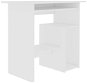 Písací stôl biely 80 x 45 x 74 cm drevotrieska - Stôl