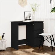 Písací stôl čierny 90 × 45 × 76 cm drevotrieska - Stôl