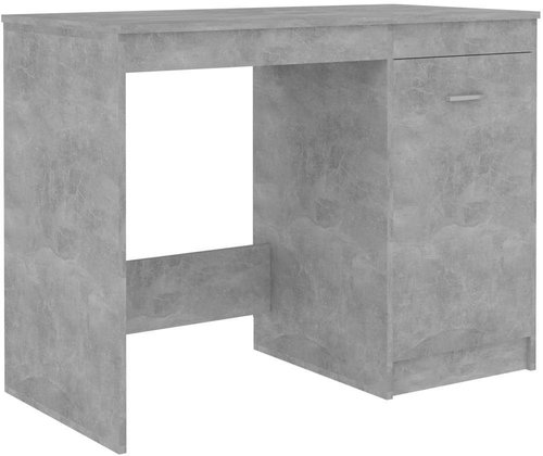 Psací stůl betonově šedý 100 x 50 x 76 cm dřevotříska - Desk - Main image
