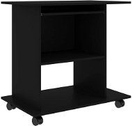 Počítačový stůl černý 80 x 50 x 75 cm dřevotříska - Stůl