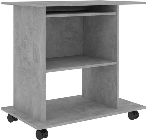 Počítačový stůl betonově šedý 80 x 50 x 75 cm dřevotříska - Desk - Main image
