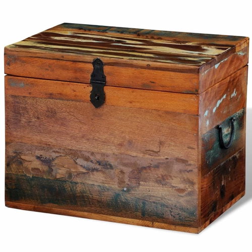 Recycled Solid Wood Storage Box - Storage Box - Main image