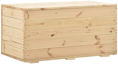 Storage Chest Red made of Mango Wood 80x40x45cm - Storage Box - Main image