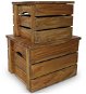 2-dielna súprava úložných boxov z masívneho recyklovaného dreva - Úložný box
