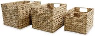 Storage Baskets, Set of 3, Water Hyacinth - Storage Box