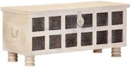 Úložný box biely 110 × 40 × 45 cm masívne akáciové drevo - Úložný box