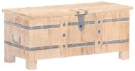 Úložná truhla 90 x 40 x 40 cm masivní akáciové dřevo - Truhla