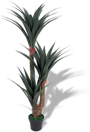 Artificial Yucca Plant with Flowerpot 155cm Green - Artificial Flower - Main image