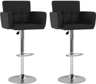 SHUMEE Barové stoličky 2 ks černé - Barová židle