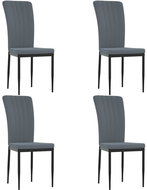SHUMEE Jídelní židle 4 ks tmavě šedé - Jídelní židle