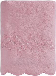 Soft Cotton Osuška Silvia s krajkou 85×150cm, růžová - Bath Towel - Main image