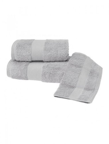 Soft Cotton Deluxe Luxury Towel 50×100cm, light grey - Towel - Main image