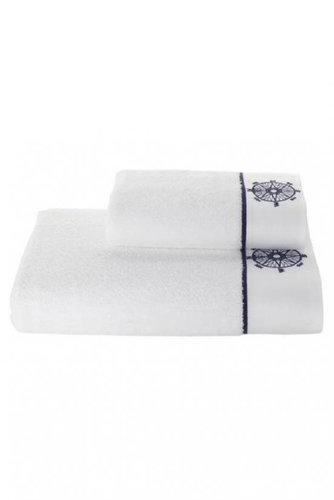 Soft Cotton Towel Marine Lady 50×100 cm, white - Towel - Main image