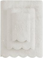 Soft Cotton Ručník Silvia s krajkou 50×100cm, krémová - Ručník