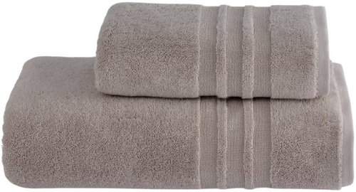 Soft Cotton Towel and bath towel set PRESTIGE, 2 pcs, light beige - Towel Set - Main image