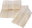 Towel and towel set DELUXE, 2 pcs, cream