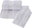 Set of towel and bath towel DELUXE, 2 pcs, light blue