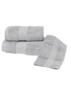 Soft Cotton - Set of towel and bath towel DELUXE, 2 pcs, light grey - Towel Set