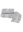 Set of towel and bath towel DELUXE, 2 pcs, light grey