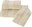 Set of towel and bath towel DELUXE, 2 pcs, light beige