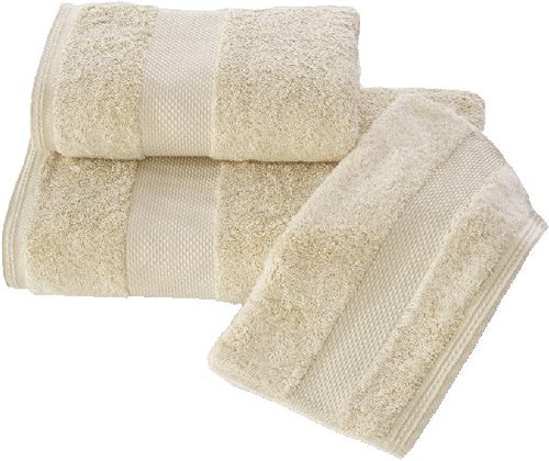Soft Cotton - Set of towel and bath towel DELUXE, 2 pcs, light beige - Towel Set - Main image