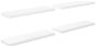 Shumee plovoucí nástěnné 4 ks bílé vysoký lesk 80×23,5×3,8 cm, 323753 - Police