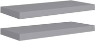 Shumee plovoucí nástěnné 2 ks šedé 60×23,5×3,8 cm MDF, 323854 - Shelf