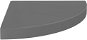 Shumee plovoucí rohová šedá vysoký lesk 35×35×3,8 cm MDF, 323913 - Police