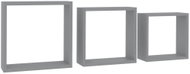 Shumee Nástěnné kostky 3 ks šedé MDF, 323951 - Shelf