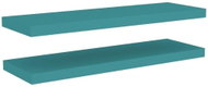 Shumee plovoucí nástěnné 2 ks modré 80×23,5×3,8 cm MDF, 326622 - Shelf