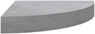 Shumee nástenná rohová betónovo sivá 25 × 25 × 3,8 cm MDF, 326633 - Polica