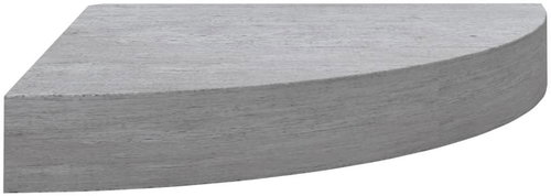 Shumee nástěnná rohová betonově šedá 25×25×3,8 cm MDF, 326633 - Shelf - Main image