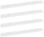 Shumee - Nástenné 4 ks vysoký lesk biele 80×9×3 cm, 326655 - Polica