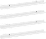 Shumee Nástěnné 4 ks vysoký lesk bílé  80×9×3 cm, 326655 - Police