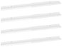 Shumee - Nástenné, 4 ks, vysoký lesk, biele, 100 × 9 × 3 cm, 326656 - Polica