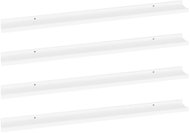 Shumee Nástěnné 4 ks bílé 100×9×3 cm , 326663 - Shelf