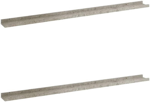 Shumee Nástěnné 2 ks betonově šedé 115×9×3 cm, 326703 - Police - Main image