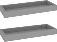 Shumee Nástěnné Loggia 2 ks šedé 40×15×4 cm MDF, 330203 - Shelf