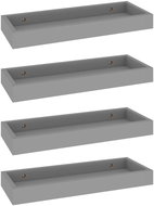 Shumee Nástěnné Loggia 4 ks šedé 40×15×4 cm MDF, 330204 - Shelf