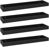 Shumee Nástěnné Loggia 4 ks černé 60×15×4 cm MDF, 330216 - Police