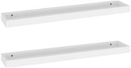 Shumee - Nástenné Loggia 2 ks biele 80×15×4 cm MDF, 330227 - Polica
