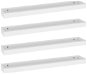 Shumee - Nástenné, Loggia, 4 ks, biele, 80 × 15 × 4 cm, MDF, 330228 - Polica