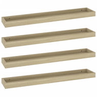 Shumee Nástěnné Loggia 4 ks dub 80×15×4 cm MDF, 330234 - Shelf