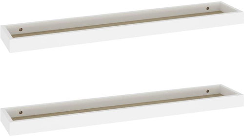 Shumee Nástěnné Loggia 2 ks dub a bílé 80×15×4 cm MDF, 330235 - Shelf - Main image