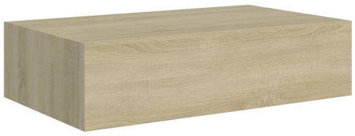 Shumee nástěnná se zásuvkou dub 40×23,5×10 cm MDF, 330247 - Shelf - Main image