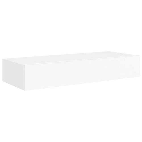 Shumee nástěnná se zásuvkou bílá 60×23,5×10 cm MDF , 330255 - Shelf - Main image