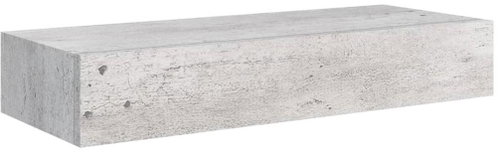 Shumee nástěnná se zásuvkou betonově šedá 60×23,5×10 cm MDF, 330265 - Police - Main image