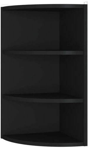 Shumee nástěnná rohová černá 30×31,5×60 cm dřevotříska, 339537 - Shelf - Main image