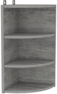 Shumee nástěnná rohová betonově šedá 30×31,5×60 cm dřevotříska, 339538 - Shelf