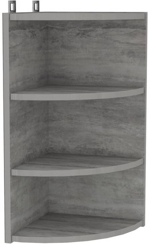Shumee nástěnná rohová betonově šedá 30×31,5×60 cm dřevotříska, 339538 - Shelf - Main image
